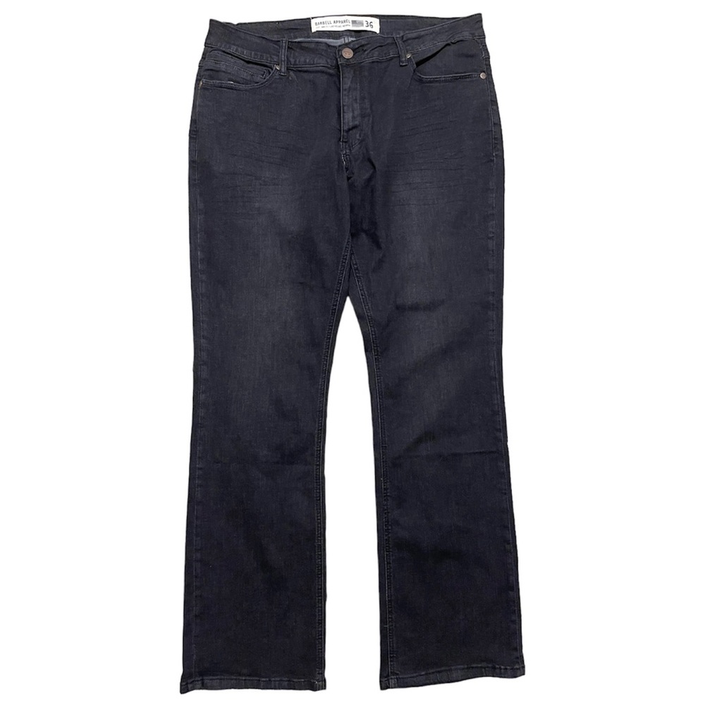 BARBELL APPAREL MEN’S BOOT CUT ATHLETIC FIT JEAN STRETCH 36 NEW $149
